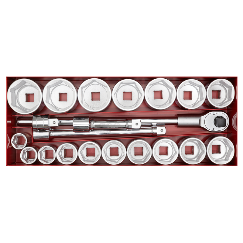 Socket Set 22pc 1"Sq Drive 6pt WallDrive¨ Metric | Pipe Manufacturers Ltd..