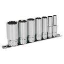 Socket Set 7pc 3/8"Sq Drive Deep Whitworth | Pipe Manufacturers Ltd..