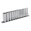 Socket Set 13pc 1/4"Sq Drive 6pt Deep WallDrive¨ Metric | Pipe Manufacturers Ltd..