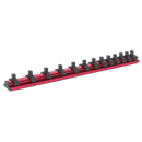 Socket Retaining Rail Magnetic 1/4"Sq Drive 13 Clips | Pipe Manufacturers Ltd..