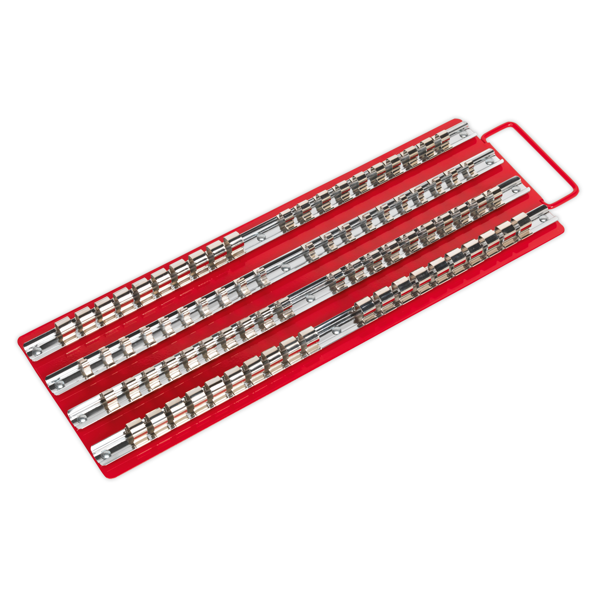 Socket Rail Tray Red 1/4