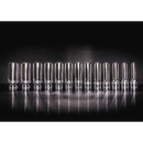 Socket Set 13pc 1/2"Sq Drive Deep Lock-Onª 6pt Metric | Pipe Manufacturers Ltd..