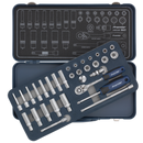 Socket Set 32pc 1/4"Sq Drive Lock-Onª 6pt Metric | Pipe Manufacturers Ltd..