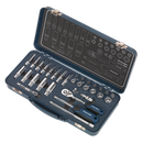 Socket Set 32pc 1/4"Sq Drive Lock-Onª 6pt Metric | Pipe Manufacturers Ltd..
