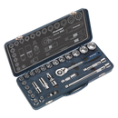 Socket Set 26pc 1/2"Sq Drive Lock-Onª 6pt Metric | Pipe Manufacturers Ltd..