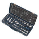 Socket Set 26pc 1/2"Sq Drive Lock-Onª 6pt Metric | Pipe Manufacturers Ltd..