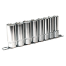 Socket Set 8pc 1/2"Sq Drive 6pt Deep WallDrive¨ Imperial | Pipe Manufacturers Ltd..