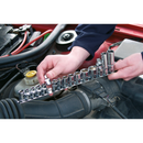 Socket Retaining Rail with 14 Clips 3/8"Sq Drive | Pipe Manufacturers Ltd..