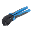 Ratchet Crimping Tool Angled Head Insulated Terminals | Pipe Manufacturers Ltd..