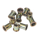 Rivet Nut Flat Head Aluminium M10 x 1.5mm (1.0-4.0mm Cap) Pack of 10 | Pipe Manufacturers Ltd..