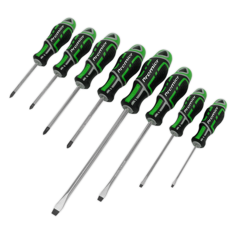 Screwdriver Set 8pc GripMAX¨ - Hi-Vis Green | Pipe Manufacturers Ltd..