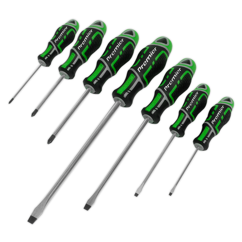 Screwdriver Set 7pc GripMAX¨ - Hi-Vis Green | Pipe Manufacturers Ltd..