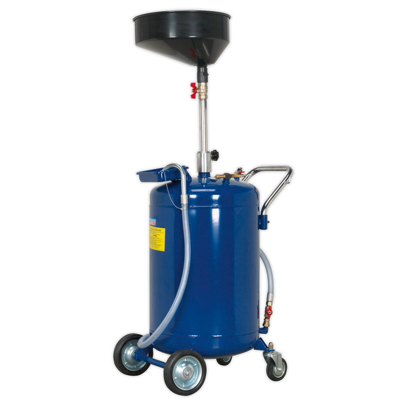 Mobile Oil Drainer 110L Air Discharge | Pipe Manufacturers Ltd..
