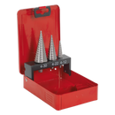 HSS M2 Step Drill Bit Set 3pc Double Flute | Pipe Manufacturers Ltd..