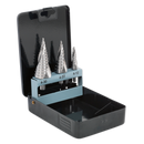 HSS 4341 Step Drill Bit Set 3pc Spiral Flute | Pipe Manufacturers Ltd..