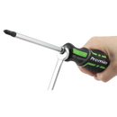 6pc Hammer-Thru Screwdriver Set Hi-Vis Green