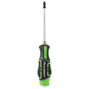 6pc Hammer-Thru Screwdriver Set Hi-Vis Green