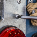 3pc 450mm Extra-Long Hammer-Thru Screwdriver Set Hi-Vis Green