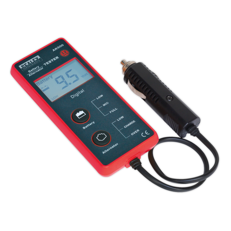 Battery & Alternator Tester 12V - LCD Screen | Pipe Manufacturers Ltd..