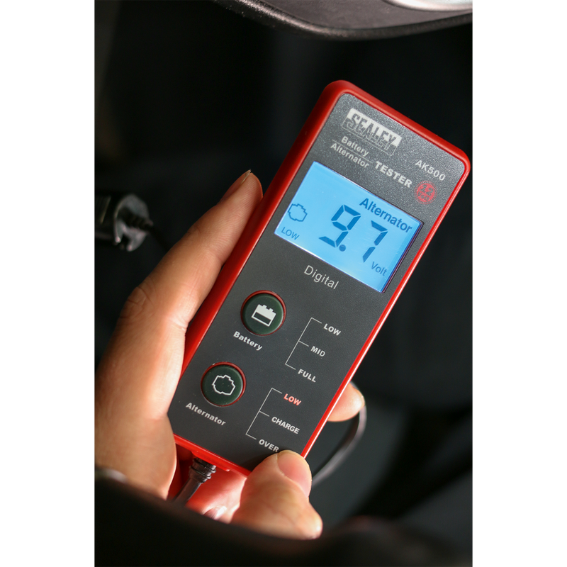 Battery & Alternator Tester 12V - LCD Screen | Pipe Manufacturers Ltd..