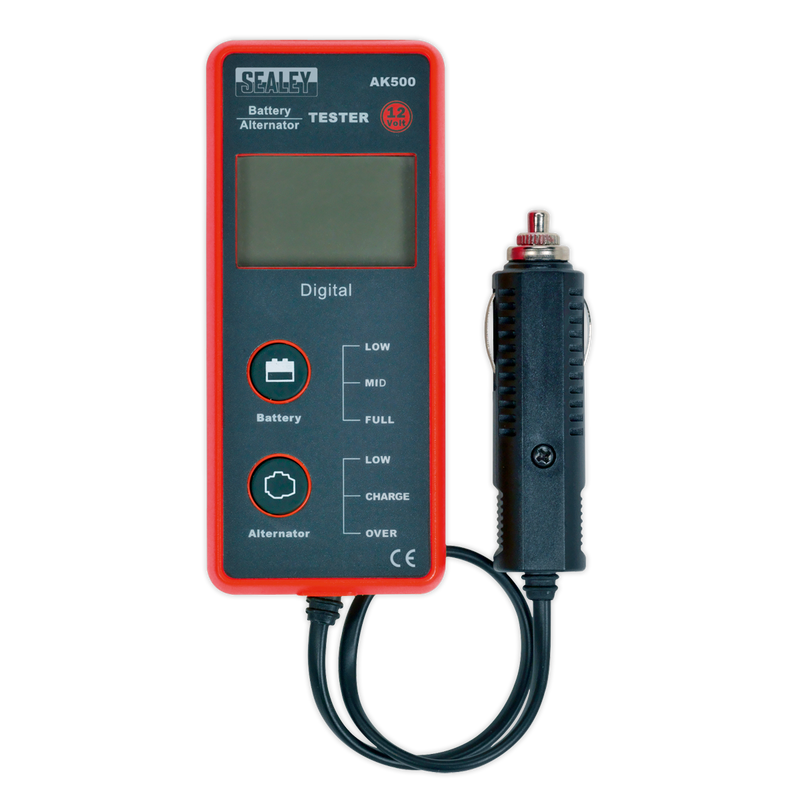 Battery & Alternator Tester 12V - LCD Screen | Pipe Manufacturers Ltd..