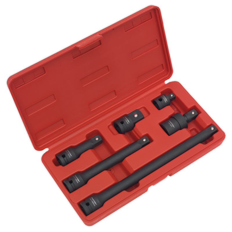 Impact Adaptor & Extension Bar Set 6pc 1/2"Sq Drive | Pipe Manufacturers Ltd..