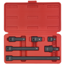 Impact Adaptor & Extension Bar Set 6pc 1/2"Sq Drive | Pipe Manufacturers Ltd..