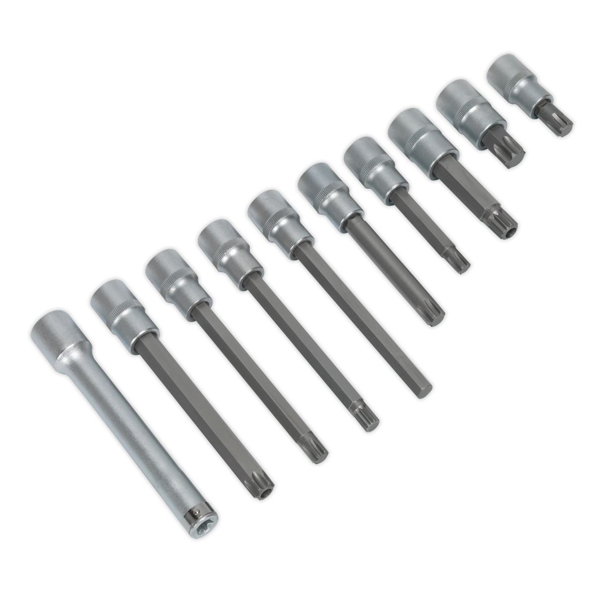 Head Bolt Socket Bit Set 10pc 1/2