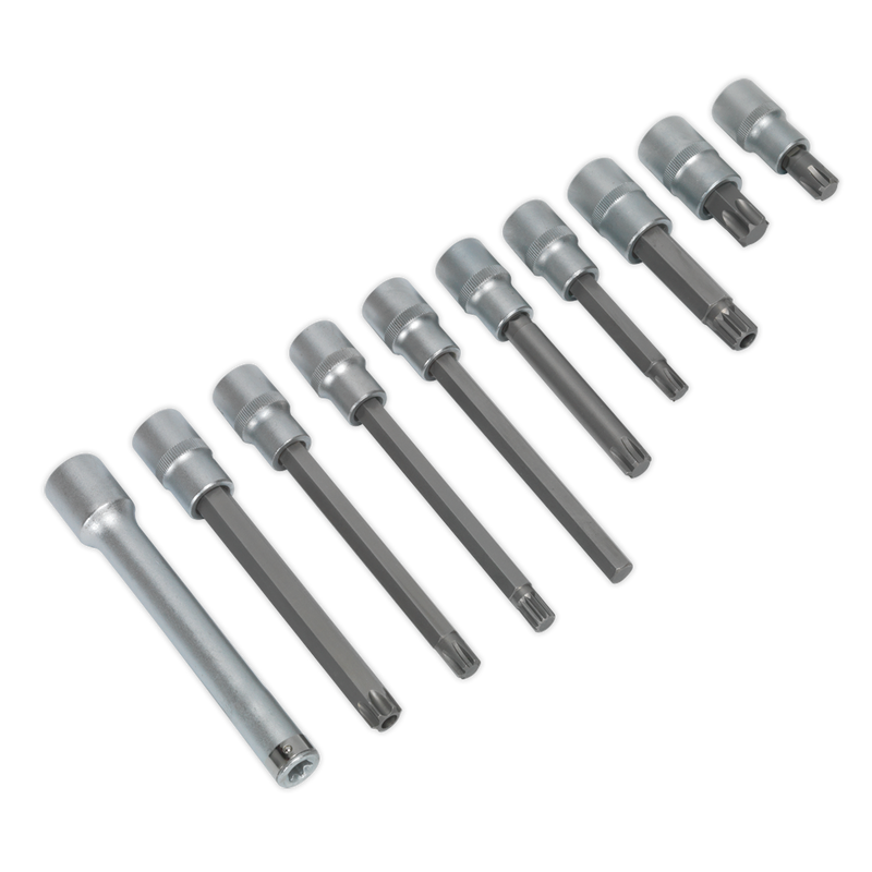 Head Bolt Socket Bit Set 10pc 1/2"Sq Drive | Pipe Manufacturers Ltd..