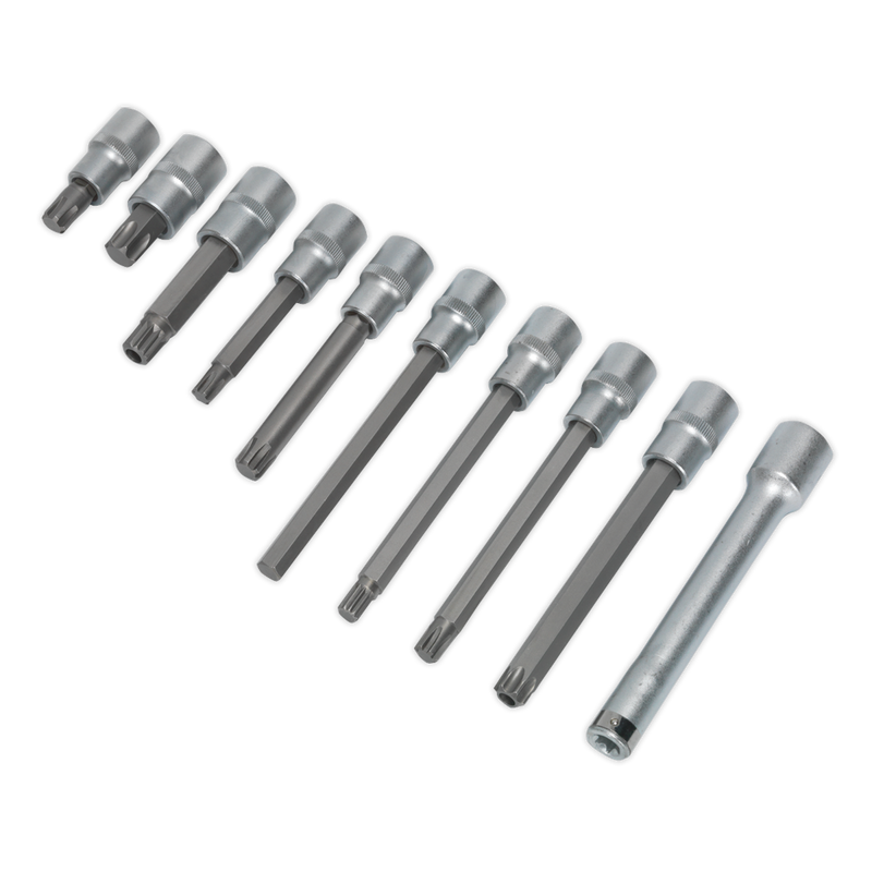 Head Bolt Socket Bit Set 10pc 1/2"Sq Drive | Pipe Manufacturers Ltd..