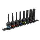 8pc 1/2"Sq Drive TRX-Star* Impact Socket Bit Set