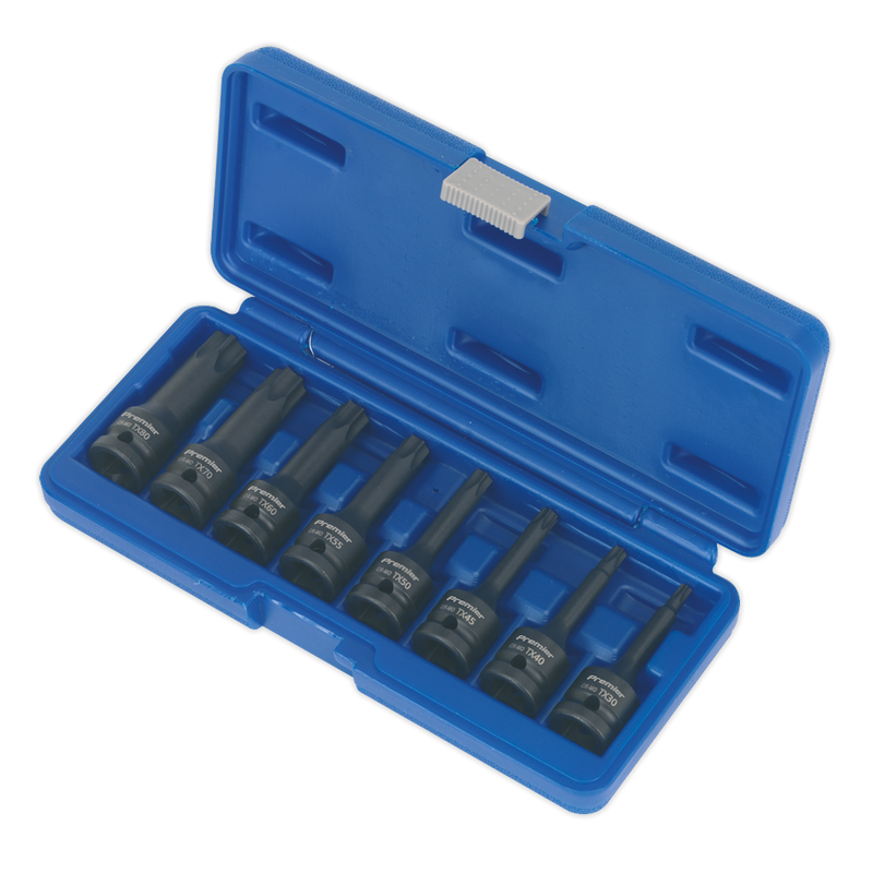 Impact TRX-Star* Socket Bit Set 8pc 1/2"Sq Drive | Pipe Manufacturers Ltd..