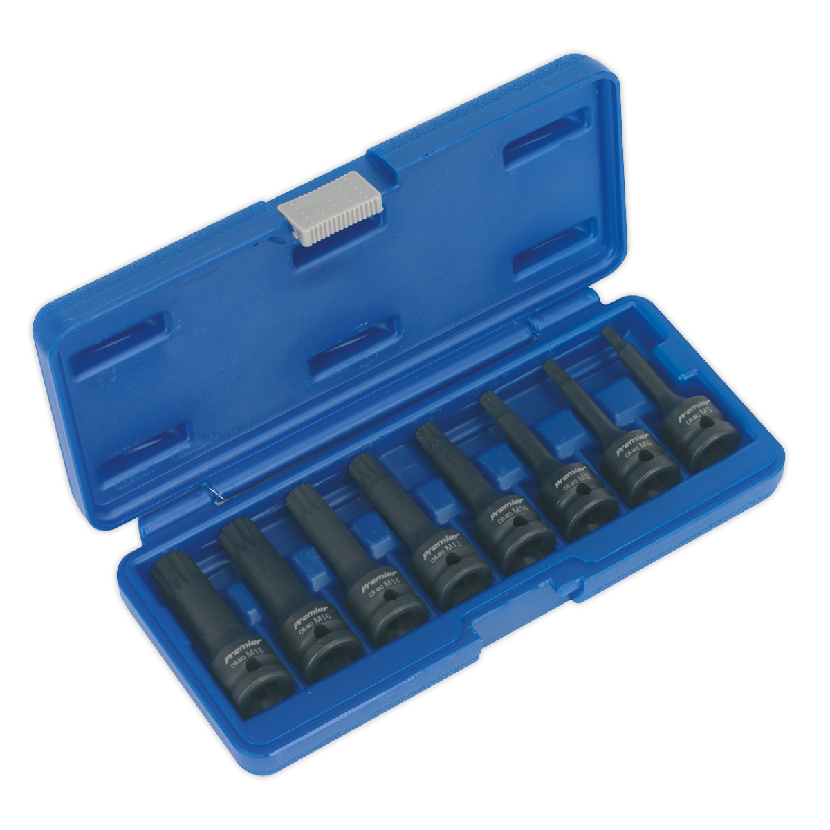 Impact Spline Socket Bit Set 8pc 1/2