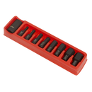 Impact Hex Bit & Holder Set 9pc 1/2"Sq Drive | Pipe Manufacturers Ltd..