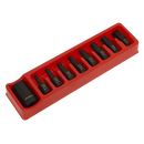 Impact TRX-Star* Bit & Holder Set 9pc 1/2"Sq Drive | Pipe Manufacturers Ltd..