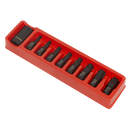 Impact TRX-Star* Bit & Holder Set 9pc 1/2"Sq Drive | Pipe Manufacturers Ltd..