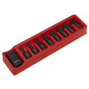 Impact Spline Bit & Holder Set 9pc 1/2"Sq Drive | Pipe Manufacturers Ltd..