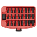 Impact TRX-Star*/Hex/Spline Bit Set 25pc 1/2"Sq Drive | Pipe Manufacturers Ltd..