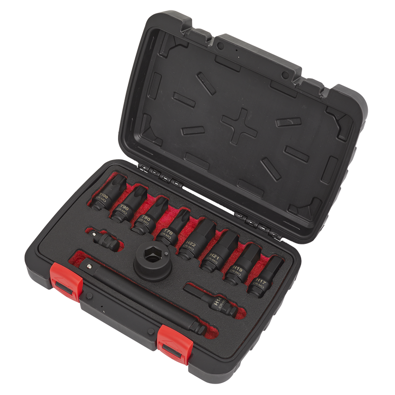 Impact Socket Bit & Accessories Set 12pc 3/4"Sq Drive | Pipe Manufacturers Ltd..