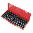 Impact Socket Set 19pc 1/2"Sq Drive Metric | Pipe Manufacturers Ltd..