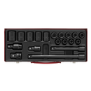 Impact Socket Set 19pc 1/2"Sq Drive Metric | Pipe Manufacturers Ltd..