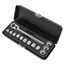 Low Profile Socket Set 13pc 3/8"Sq Drive Metric | Pipe Manufacturers Ltd..