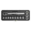 Low Profile Socket Set 13pc 3/8"Sq Drive Metric | Pipe Manufacturers Ltd..