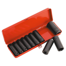 Impact Socket Set 10pc 1/2"Sq Drive Deep Metric | Pipe Manufacturers Ltd..