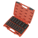 Impact Socket Set 16pc 1/2"Sq Drive Deep Metric | Pipe Manufacturers Ltd..