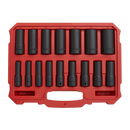 Impact Socket Set 16pc 1/2"Sq Drive Deep Lock-Onª 6pt Metric | Pipe Manufacturers Ltd..