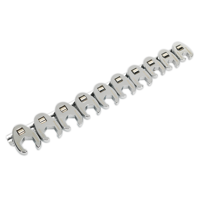 Crow's Foot Spanner Set 10pc 3/8"Sq Drive - Metric | Pipe Manufacturers Ltd..