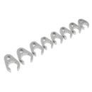 Crow's Foot Spanner Set 8pc 1/2"Sq Drive Metric | Pipe Manufacturers Ltd..