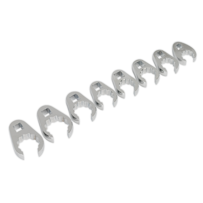 Crow's Foot Spanner Set 8pc 1/2"Sq Drive Metric | Pipe Manufacturers Ltd..