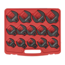 Crow's Foot Spanner Set 14pc 1/2"Sq Drive Metric | Pipe Manufacturers Ltd..